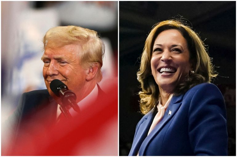 Donald Trump and Kamala Harris