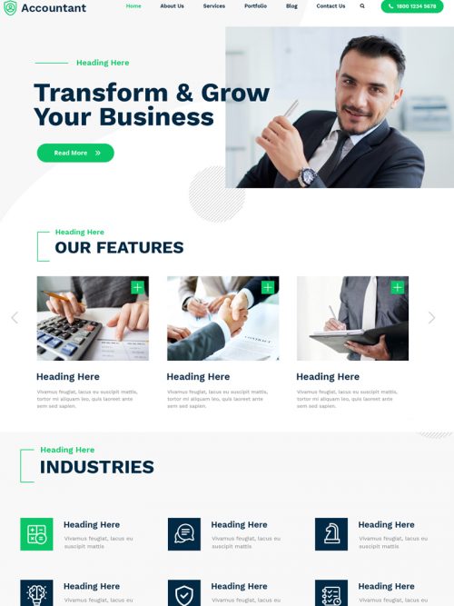 Accounting Wordpress Theme