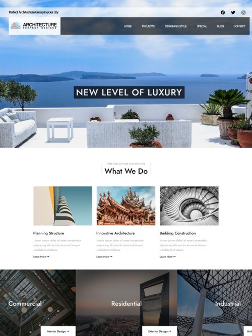 Architecture Wordpress Theme