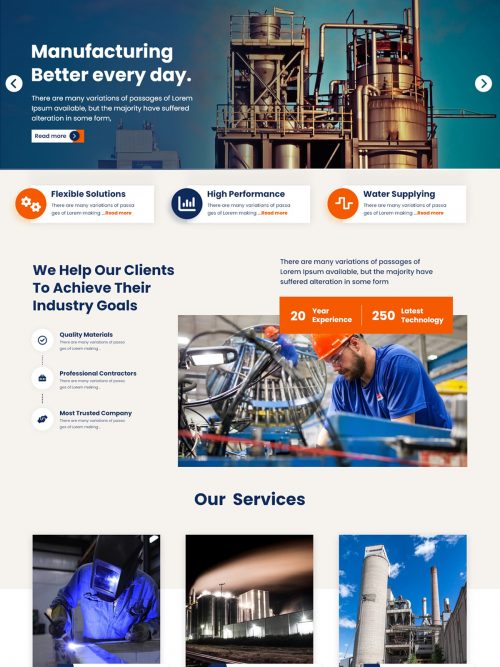 Product Industry Wordpress Themes